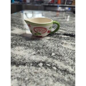Pier 1 Ceramic Cherry Cherries Measuring Cup Replacement 1/2 Cup
